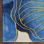 Tapis en viscose touffeté à la main bleu / mauve / jaune-87689739