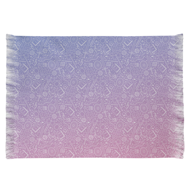 Tapis de zone rose dégradé rpg Mcguigan, Non
