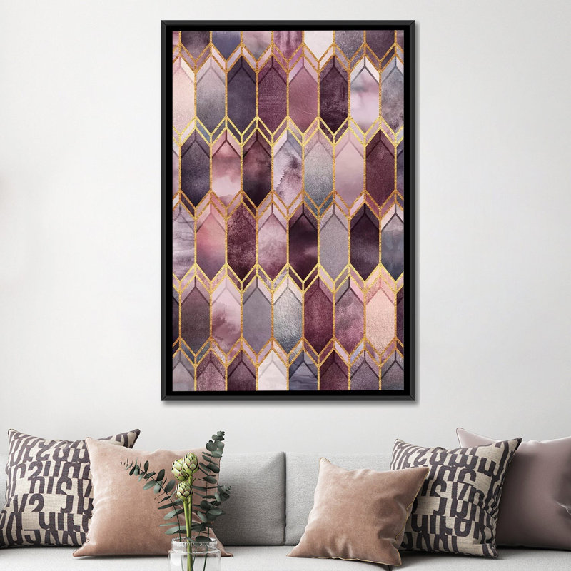 « rêvey teinté vitrail » par elisabeth fredriksson, impression sur toile tendue, H 26 po x l 18 po x P 1,5 po, Pas de tapis