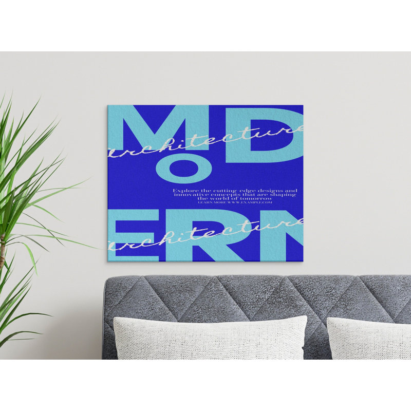 1 Piece Wrapped Canvas Wall Art Set, 48x16