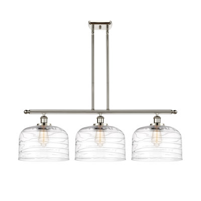 Luminaire suspendu linéaire à 3 lumières pour îlot de cuisine Harto