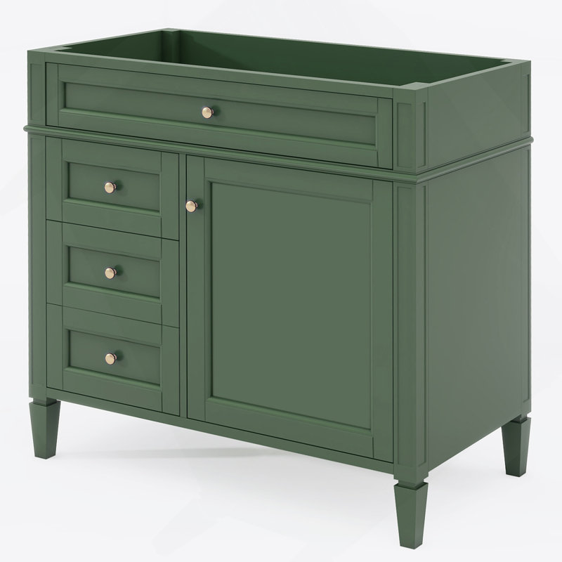 Meuble-lavabo de salle de bain 36 po sans lavabo supérieur 36 po avec 2 tiroirs