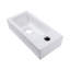 14.57X7.28 Inch White Ceramic Rectangle Wall Mount Bathroom Sink With Single Faucet Hole