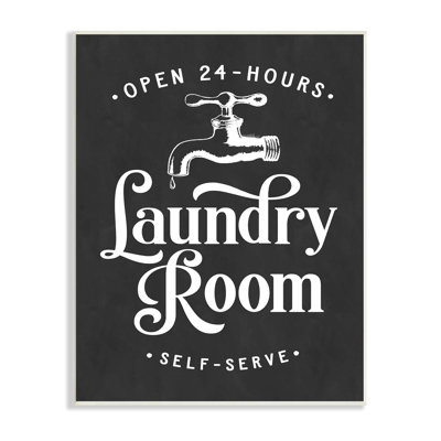 " Laundry Room Self-Service Vintage Faucette Illustration " by Lettered And Lined