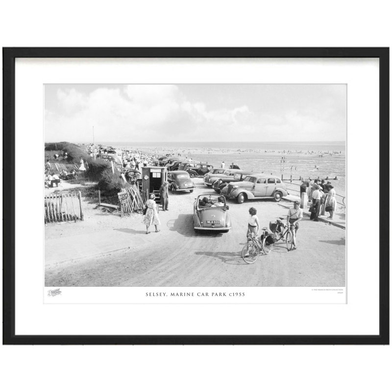 Selsey, Marine Car Park C1955 by Francis Frith - Single Picture Frame Print, 28cm H x 36cm W x 2.3cm D