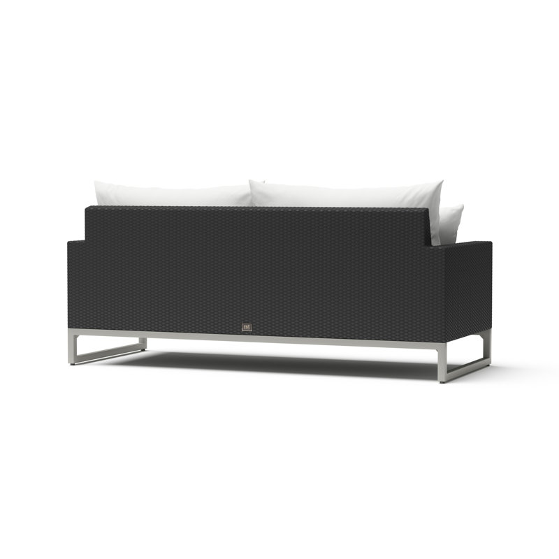 Sunbrella Outdoor 78In. Sofa - Grey, Brown, Charcoal Gray