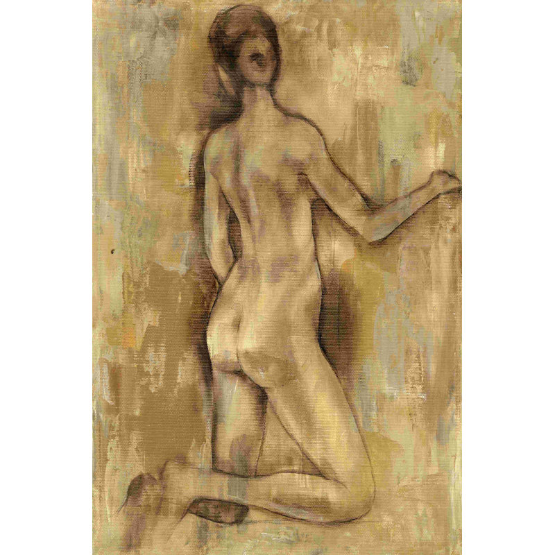 Étude de figure nue I, H 12 po x l 8 po