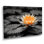 Étang de lotus tropical gris beige photo III - décoration murale lotus