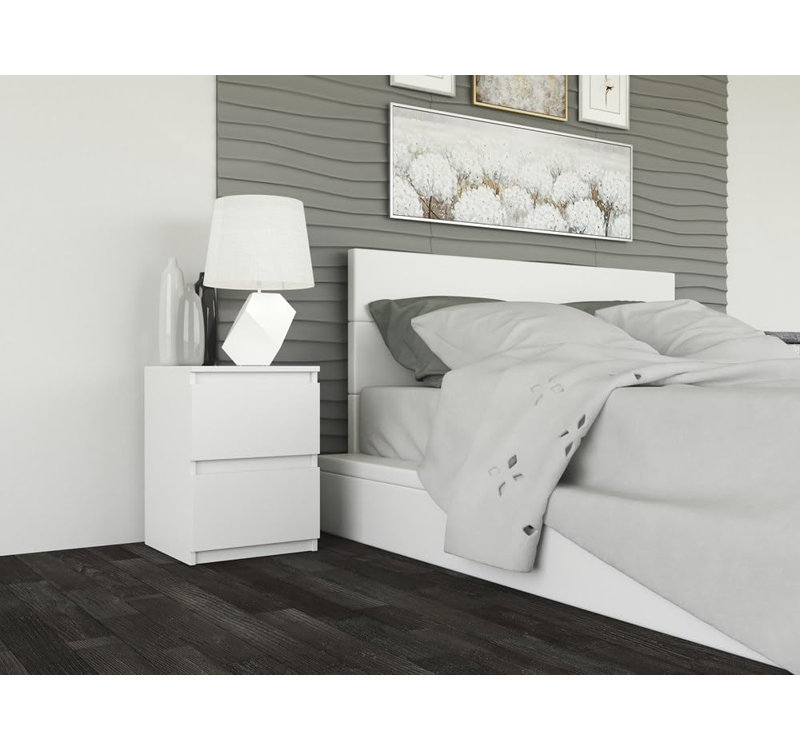 11.8cm W Solid Wood Bedside Table