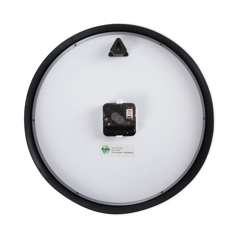 Classic Black and White 12.63" Analog Wall Clock