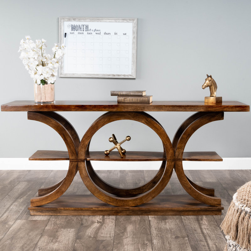 Stowe Rustic Console Table, Natural