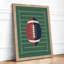 Football on Field Retro - Framed Print-1163690035-1163690033