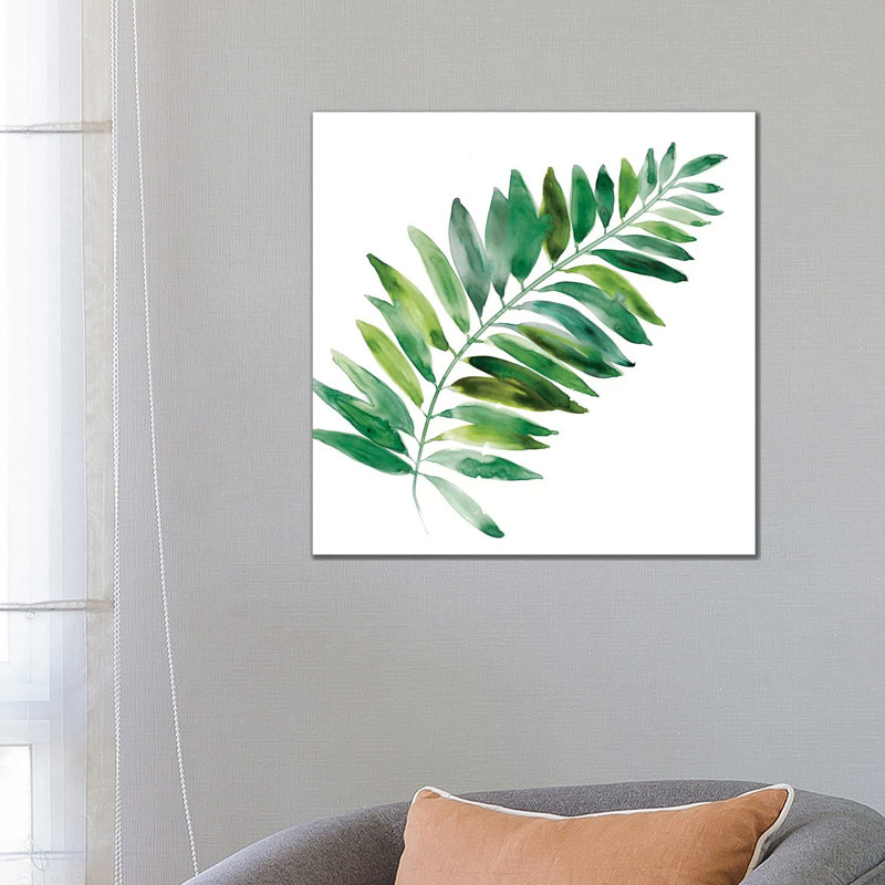 Tropical Frond II by Carol Robinson - Painting on Canvas, Wrapped Canvas, 66.04 cm H x 66.04 cm W x 1.91 cm D
