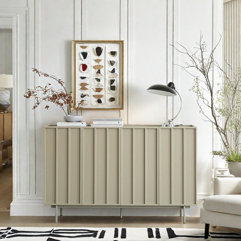 Buffet de style crème, Vert clair