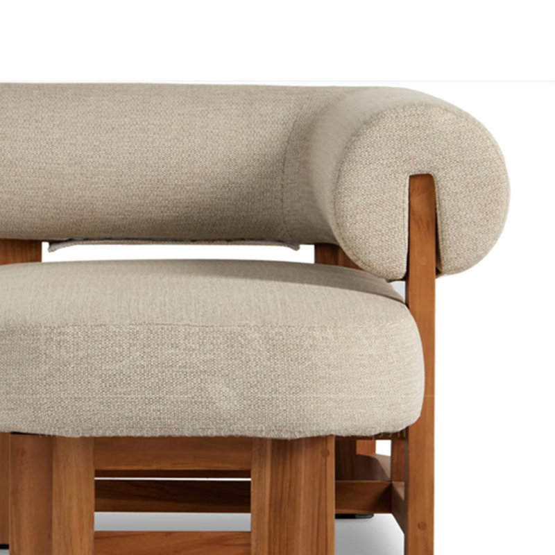 Chaise en bouleau naturel et confortable, Orienté à droite