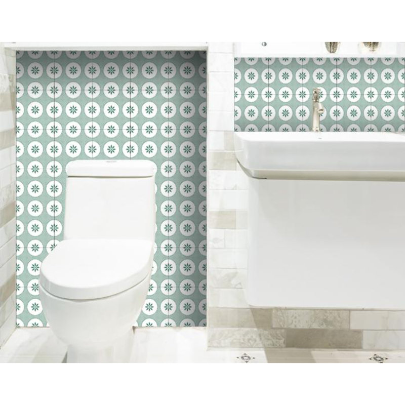 Abstract Non-Wall Damaging Tile Decal, 5" H x 5" W