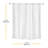 HOOK FREE SHOWER CURTAIN-71X77-138799268