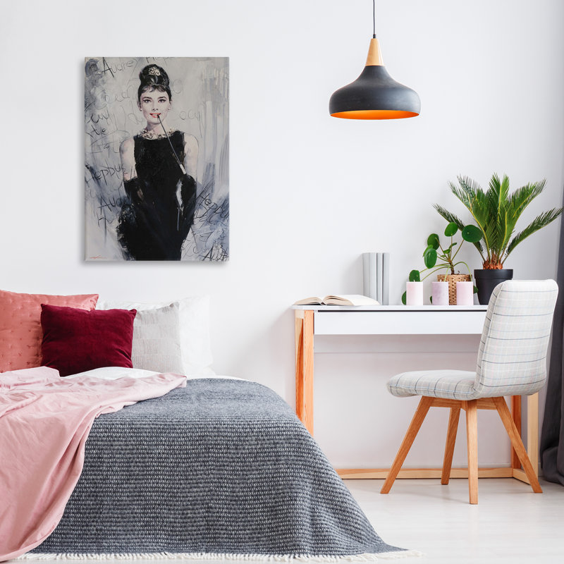Toile à détails modernes Classic Audrey, design par Lucille Lee, H 36 po x l 24 po