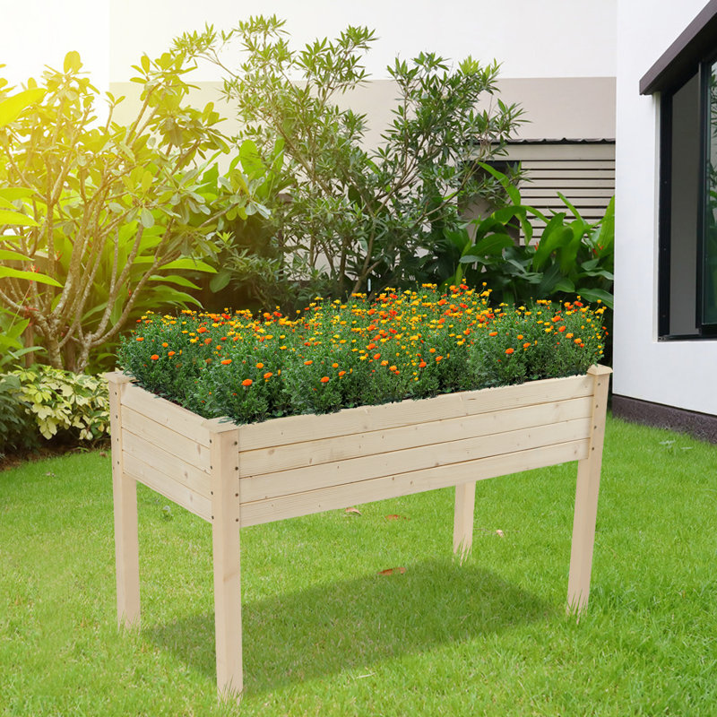 Temmy Wood Elevated Planter