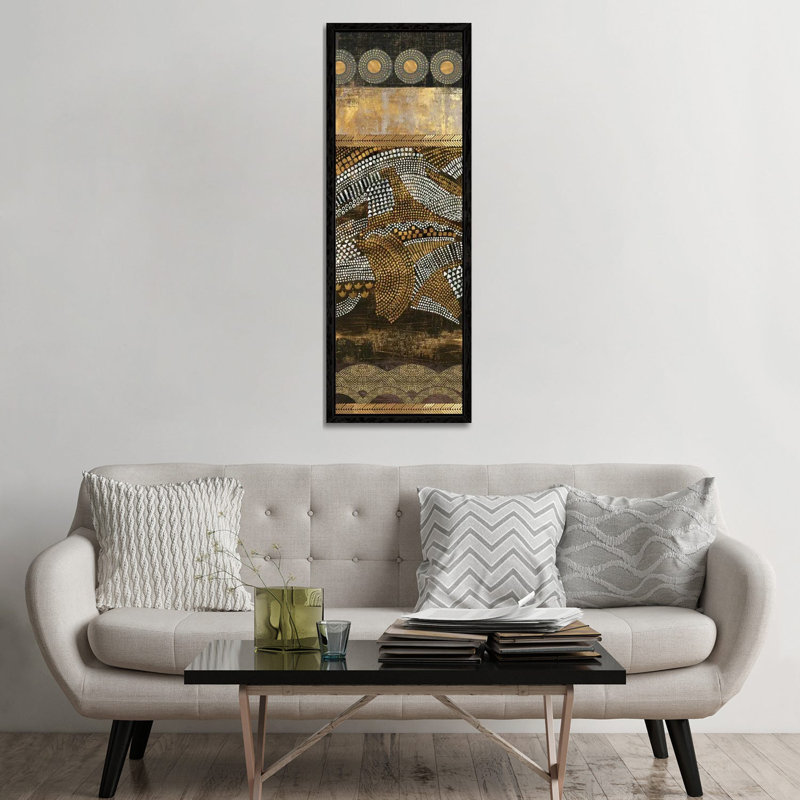 Art Nouveau II by Tom Reeves - Panoramic Gallery-Wrapped Canvas Giclée on Canvas, Black Framed, 30.48 cm H x 91.44 cm W