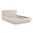Keyshawn Cream Jacquard Pattern Queen Bed