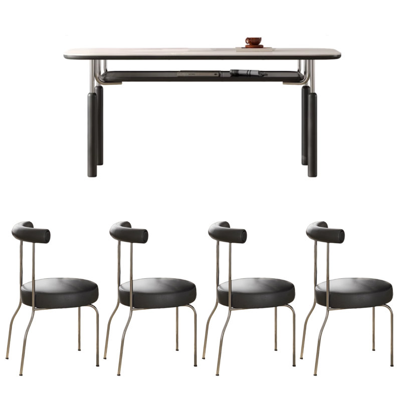 Table de salle à manger moderne, H 29,52 po x L 55,11 po x l 31,49 po