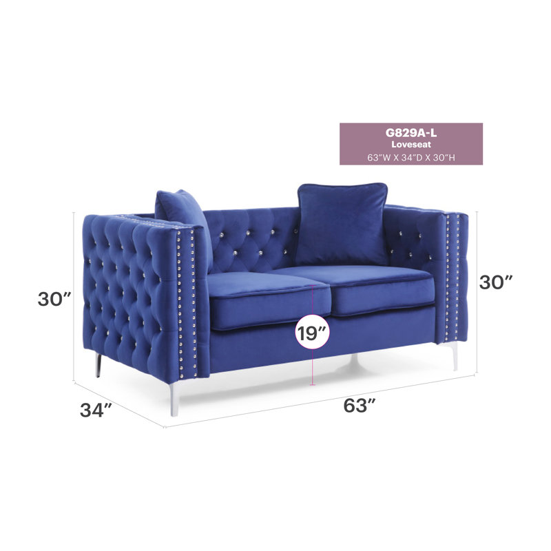 Chic Contemporary Loveseat