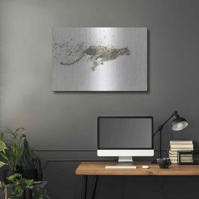 «Cheetah» par James Wiens, art mural en métal