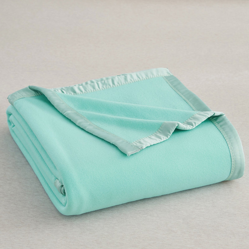 PFB20210529 Plain Weave / Muslin Throw Blanket, Throw, Tiffany Blue