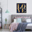 Toile pour chambre à coucher bleu marine-71080133-71080143