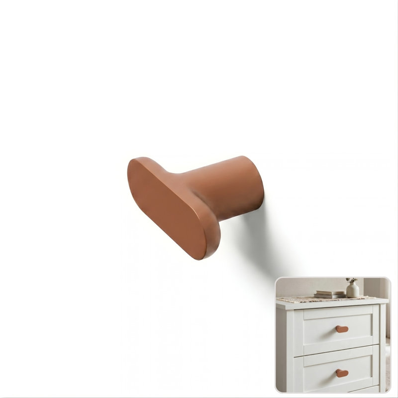 1.75" Oval Knob, Copper (Brown)