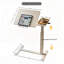 Table pour ordinateur portable mobile surélevée à hauteur et angle avec roulettes cachées-1290987241