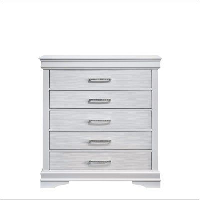 Commode moderne 5 tiroirs en bois