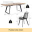 Ensemble de salle à manger extensible avec chaises rembourrées Jilliann-1360068124-1403823904