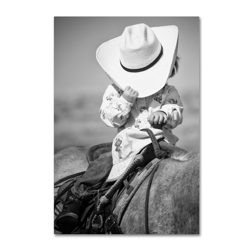 «True Cowgirl» par Leeth, reproduction de photo sur toile tendue, H 19 po x l 12 po x P 2 po