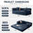 Kaveri Convertible Sofa Bed - Foldable Floor Couch with Teddy Foam - Modular Sectional for Living Room, Bedroom, Studio - Compression Sofa in Box-1752341632