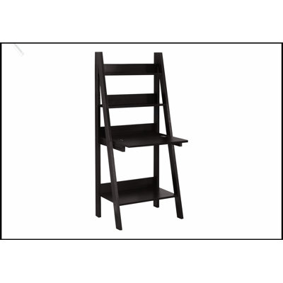 Modern Leaning Ladder-Style Computer Desk with Storage Shelves, Ideal for Home Office and Space-Saving Design