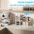 2 Tier Adjustable Stackable Corner Shelves for Kitchen, Bathroom, Spice Rack,