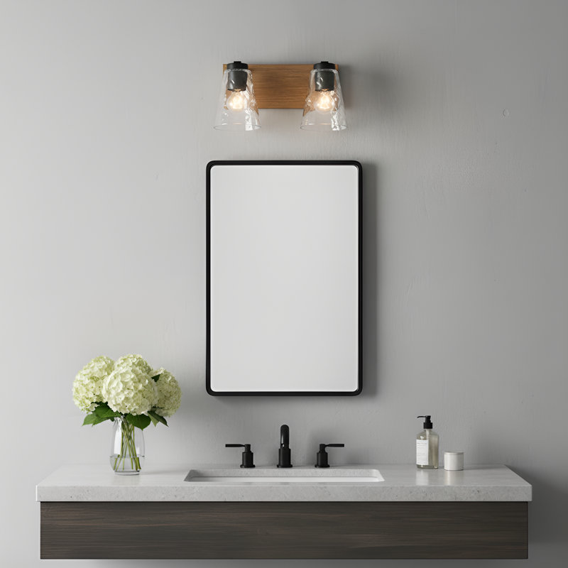 Meuble-lavabo Dunton , H 7,5 po x l 13,625 po x P 6,5 po, Deux lumières