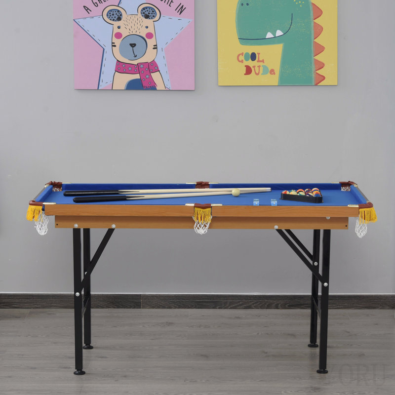 Table de billard pliante portative 55 "pour table de billard 55", Bleu