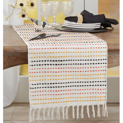 Sunnyland Striped 100% Cotton Table Runner