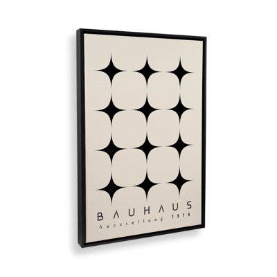 Minimalist Bauhaus Stars Canvas Print