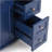 36" Blue Bathroom Vanity With Ceramic Sink - Soft-Close Drawers, Solid Wood Frame, Multi-Organizer Storage , 92X47x86cm
