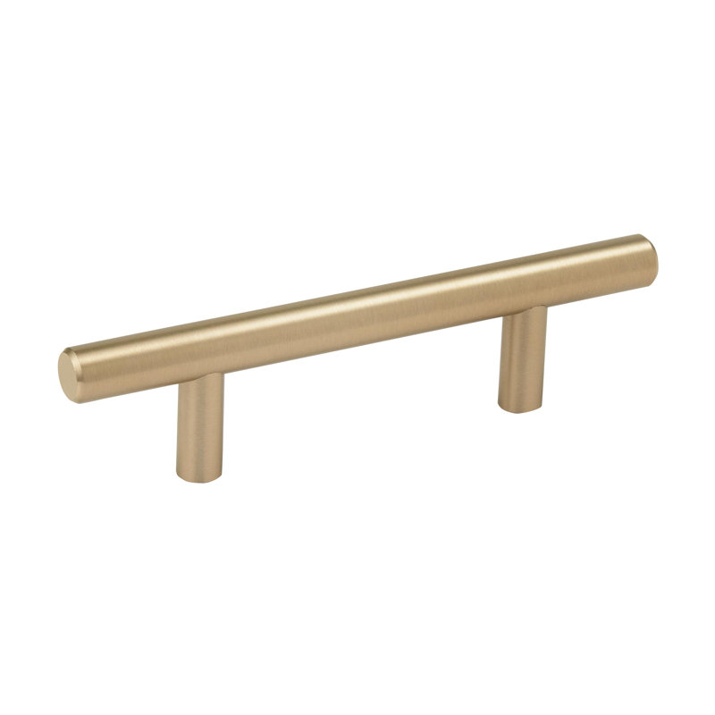 Bar Pulls 3 inch (76mm) Center-to-Center Golden Champagne Cabinet Pull - 10 Pack, Golden Champagne, 3"