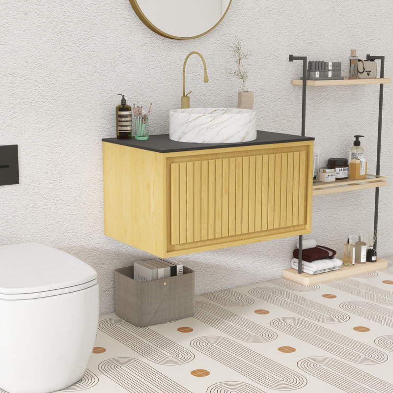 Meuble-lavabo mural 30 po avec comptoir et lavabo