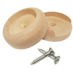 Natural Ponderosa Pine Closet Pole Sockets with Screws