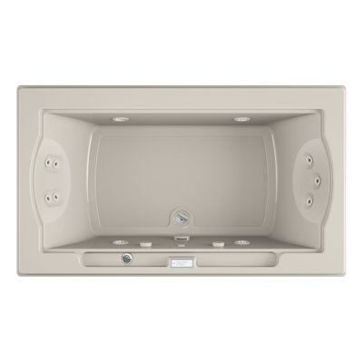Fuzion® 72" x 42" Drop In/Undermount Whirlpool Acrylic Bathtub