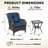 Anahit 3-Piece Outdoor Conversation Seating Group with Cushions-2090312413