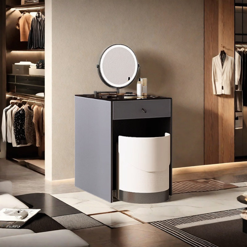 Coiffeuse moderne de luxe moderne, Gris foncé