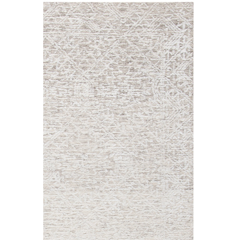 Valor Hand Tufted Wool/Viscose/Cotton Southwestern Rug in Beige, Rectangle 8' x 10'